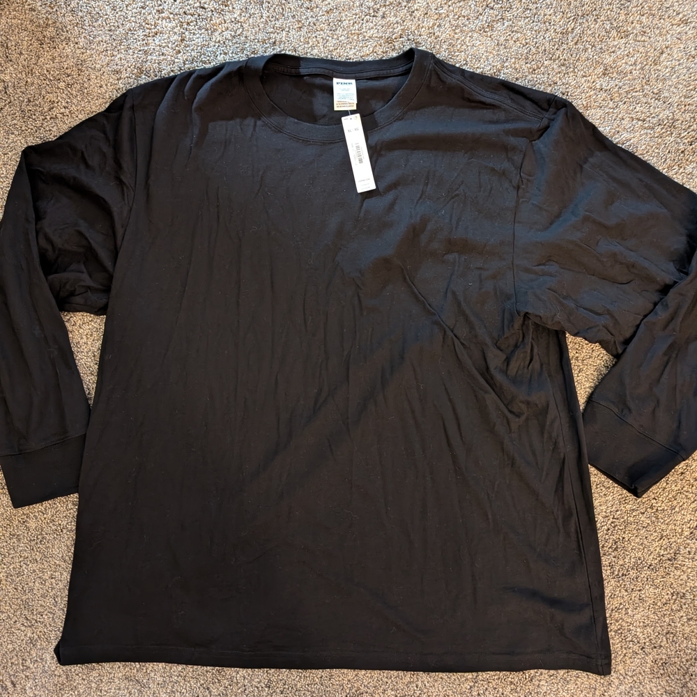 PINK By Victoria's Secret Black Long Sleeve Tee NWT Size XL